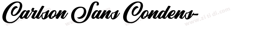 Carlson Sans Condens字体转换
